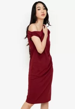 ZALORA BASICS Oversized Asymmetric Shoulder Dress