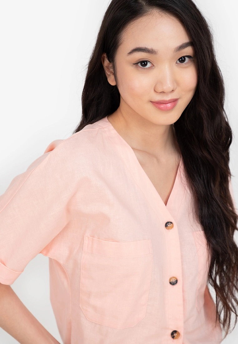 ZALORA BASICS Utility Rolled Cuff Shirt - Billede 3