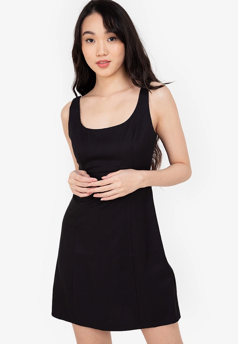 ZALORA BASICS Strappy Mini Dress