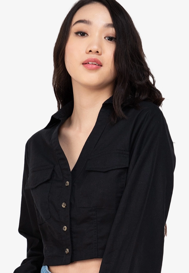 ZALORA BASICS Puff Sleeve Utility Top - Billede 3