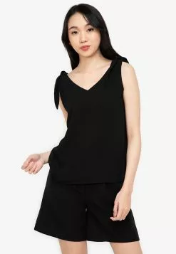 ZALORA BASICS 100% Recycled Polyester V Neck Cami Top