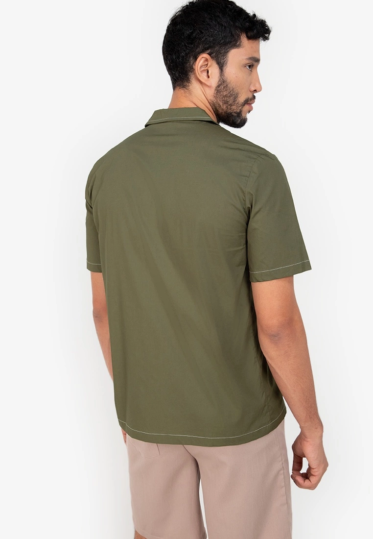 ZALORA BASICS Oversize Constrast Stitch Shirt - Billede 2