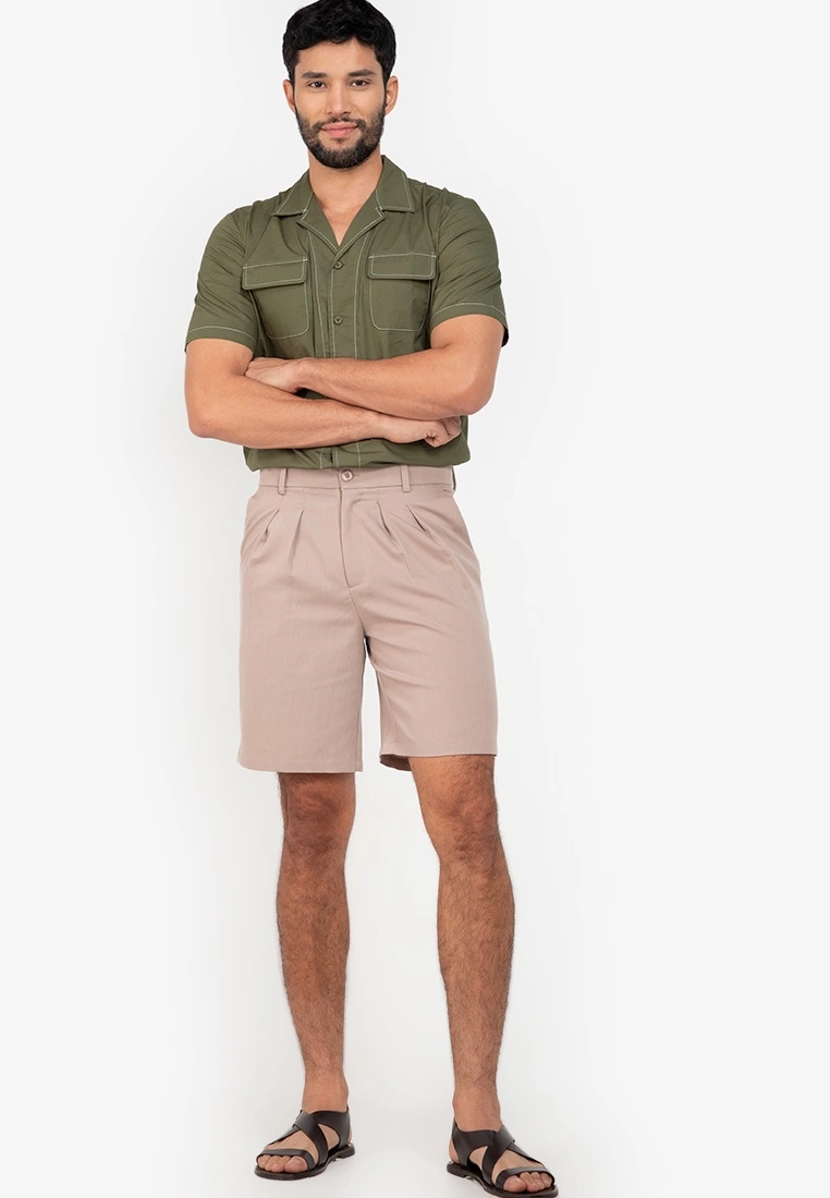 ZALORA BASICS Oversize Constrast Stitch Shirt - Billede 4