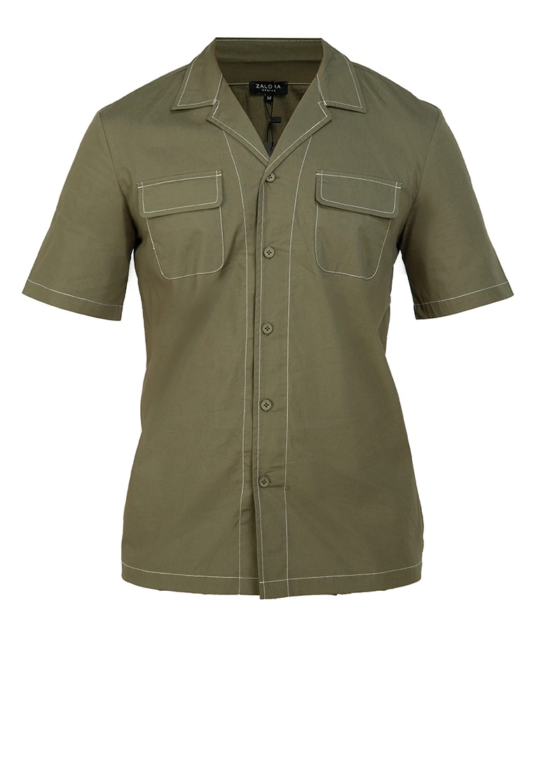 ZALORA BASICS Oversize Constrast Stitch Shirt - Billede 5