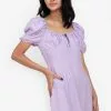 ZALORA BASICS Puff Sleeve Mini Dress