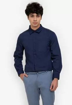 ZALORA BASICS Back Panel Shirt
