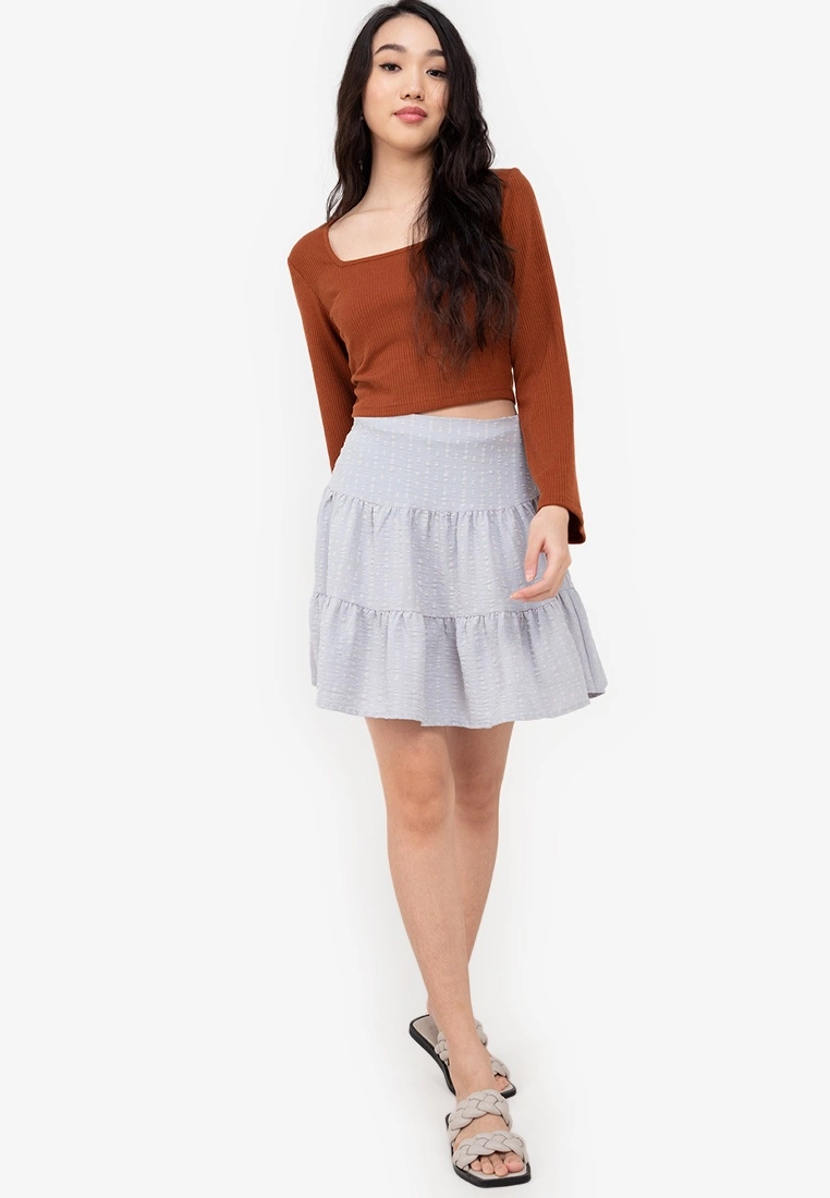 ZALORA BASICS Tiered Mini Skirt - Billede 4