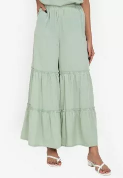ZALORA BASICS Relaxed Tiered Pants