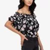 ZALORA BASICS Ruffle Detail Off Shoulder Top