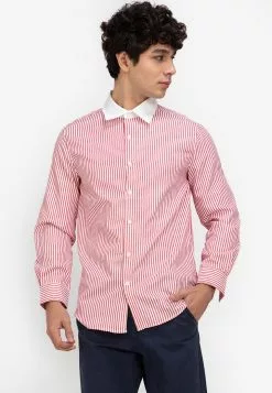 ZALORA BASICS Contrast Collar Shirt