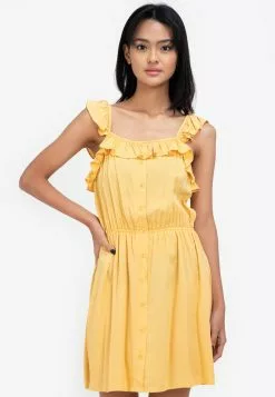 ZALORA BASICS Ruffle Detail Mini Dress