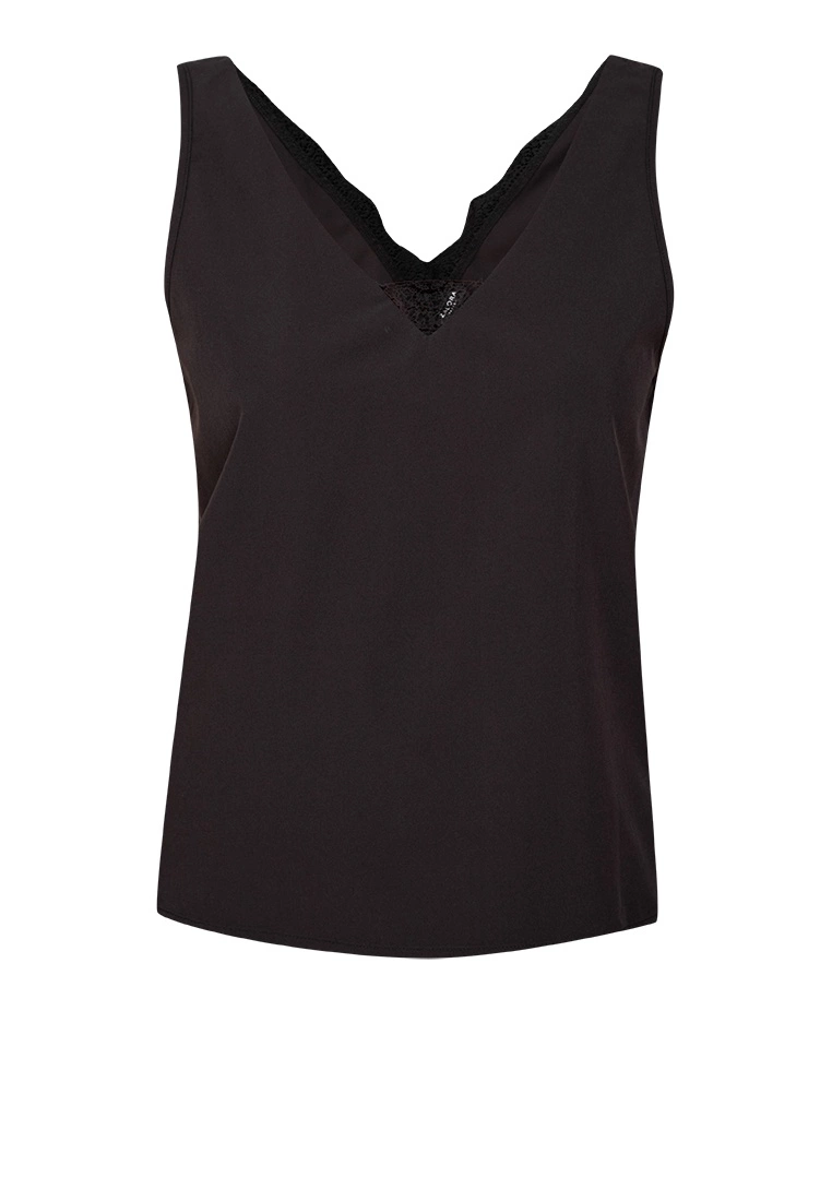 ZALORA BASICS V Neck Lace Insert Cami Top - Billede 5