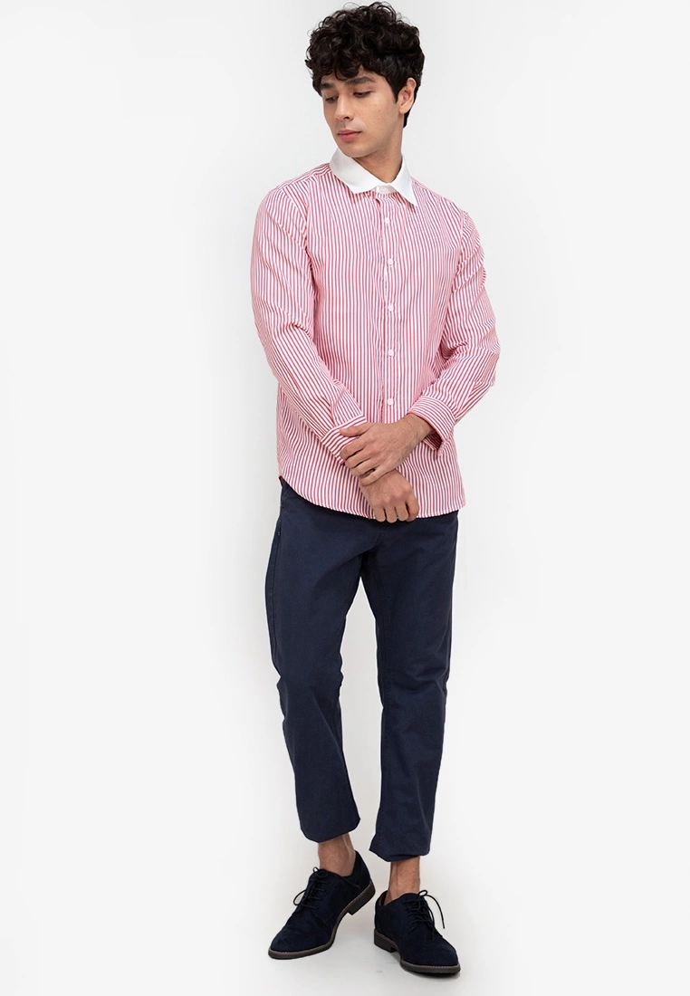 ZALORA BASICS Contrast Collar Shirt - Billede 4