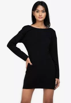 ZALORA BASICS Jersey Twist Back T-Shirt Dress