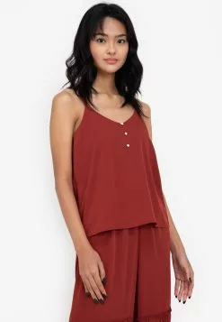 ZALORA BASICS Button Front Cami Top