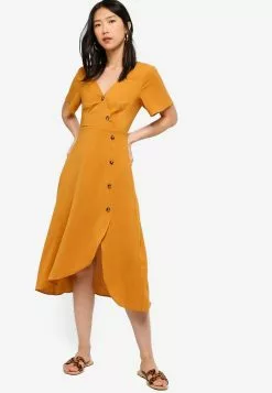 ZALORA BASICS Basic Asymmetric Tea Dress