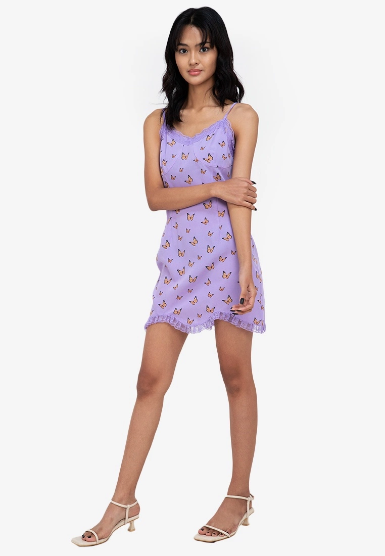 ZALORA BASICS Lace Trim Mini Dress - Billede 4