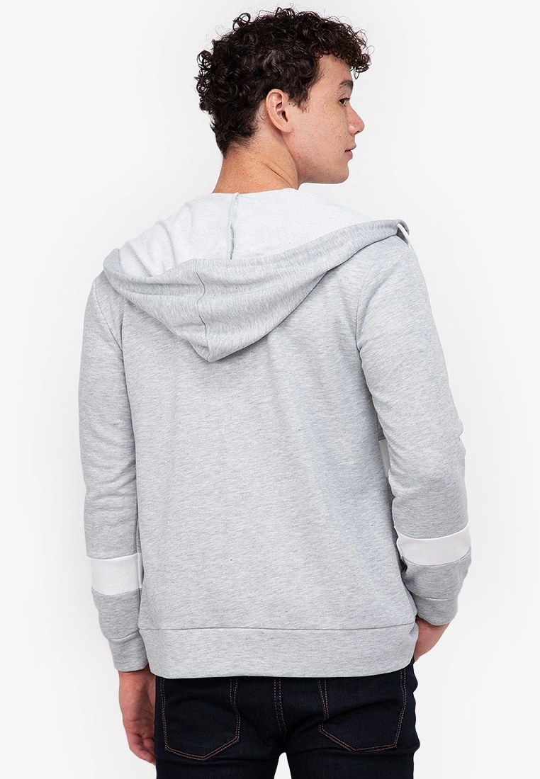 ZALORA BASICS Stripe Contrast Hooded Jacket - Billede 2