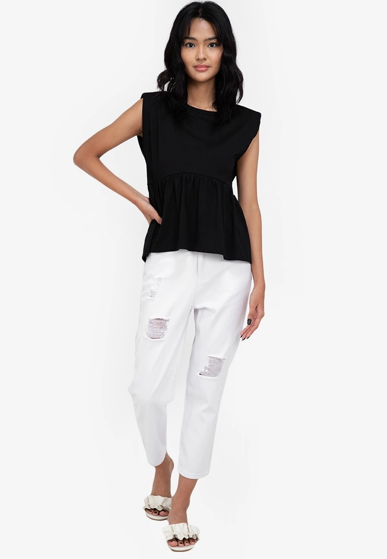ZALORA BASICS Shoulder Detail Smock Top - Billede 4