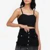 ZALORA BASICS Shirred Back Bustier Top