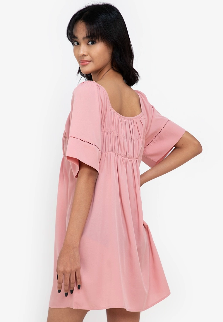 ZALORA BASICS Ruched Front Babydoll Dress - Billede 2