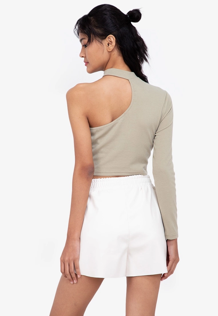 ZALORA BASICS Asymmetric Cut Out Top - Billede 2