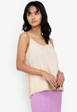 ZALORA BASICS Lace Trim Cami Top