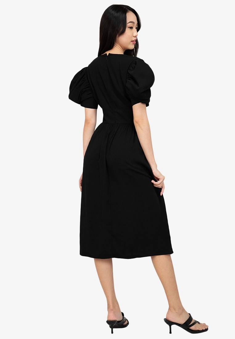 ZALORA BASICS 100% Recycled Polyester Flare Dress - Billede 2