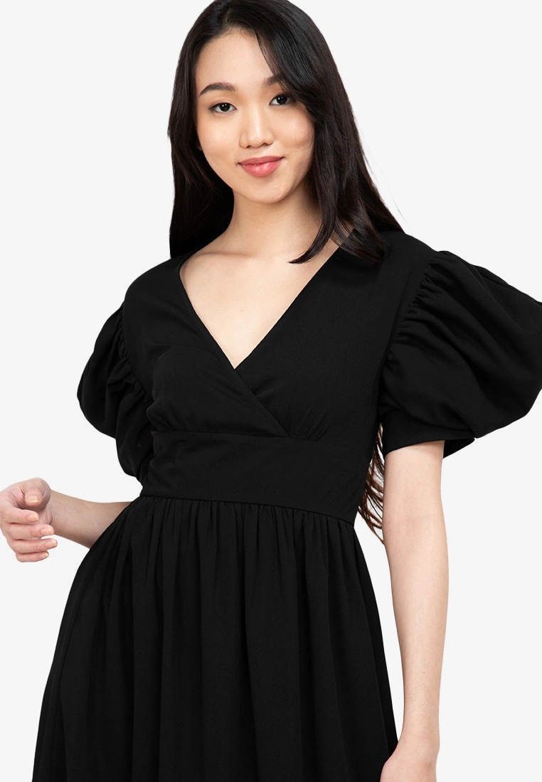 ZALORA BASICS 100% Recycled Polyester Flare Dress - Billede 3