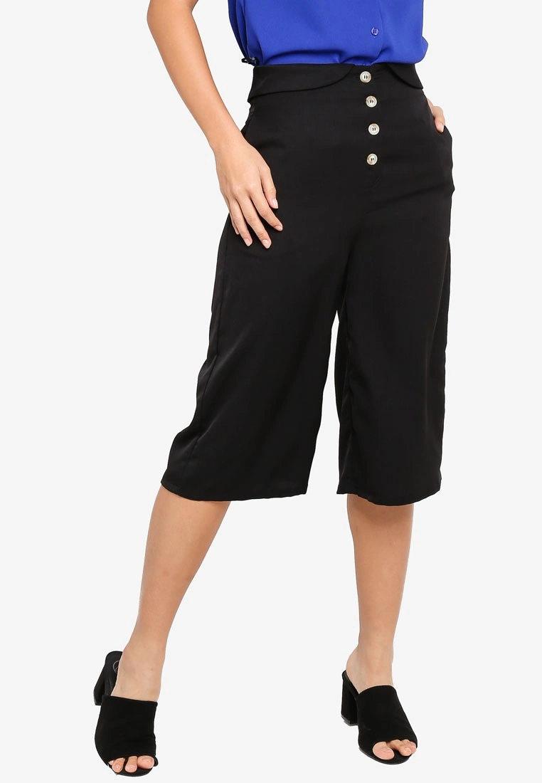 ZALORA BASICS Foldover Button Culottes