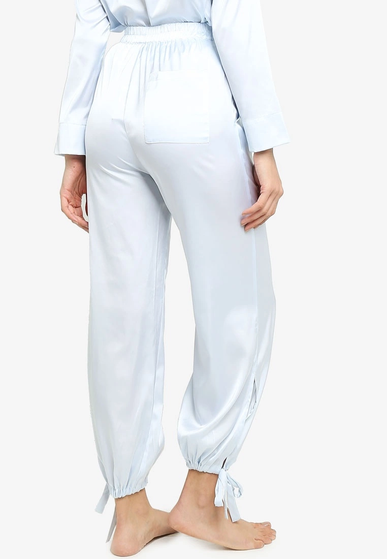 ZALORA BASICS Lounge Tie Cuff Satin Pants - Billede 2