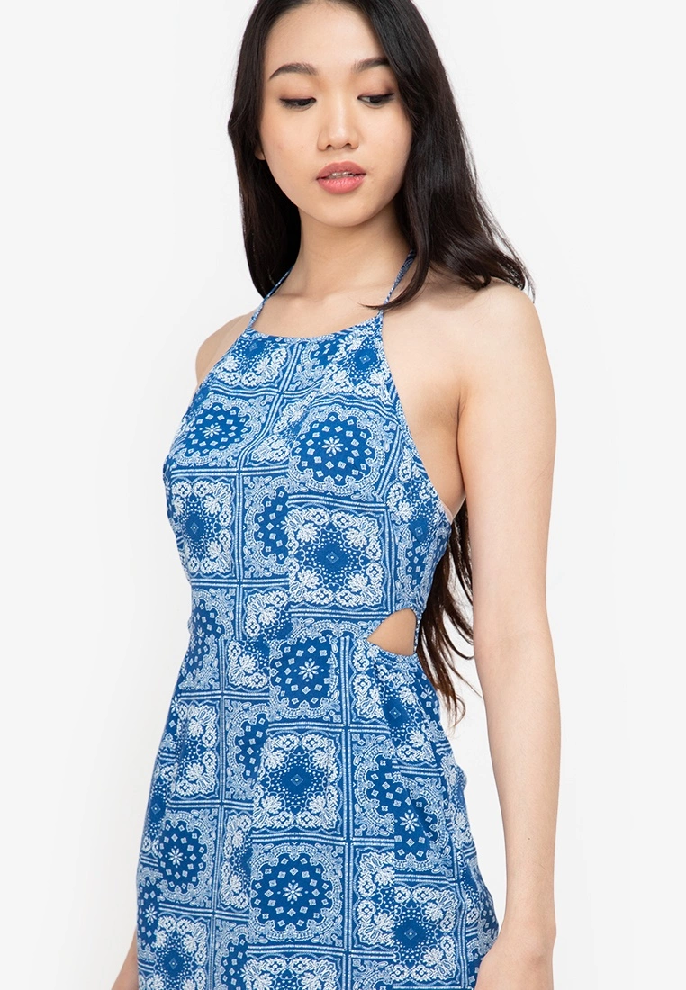ZALORA BASICS Tie Back Halter Mini Dress - Billede 3