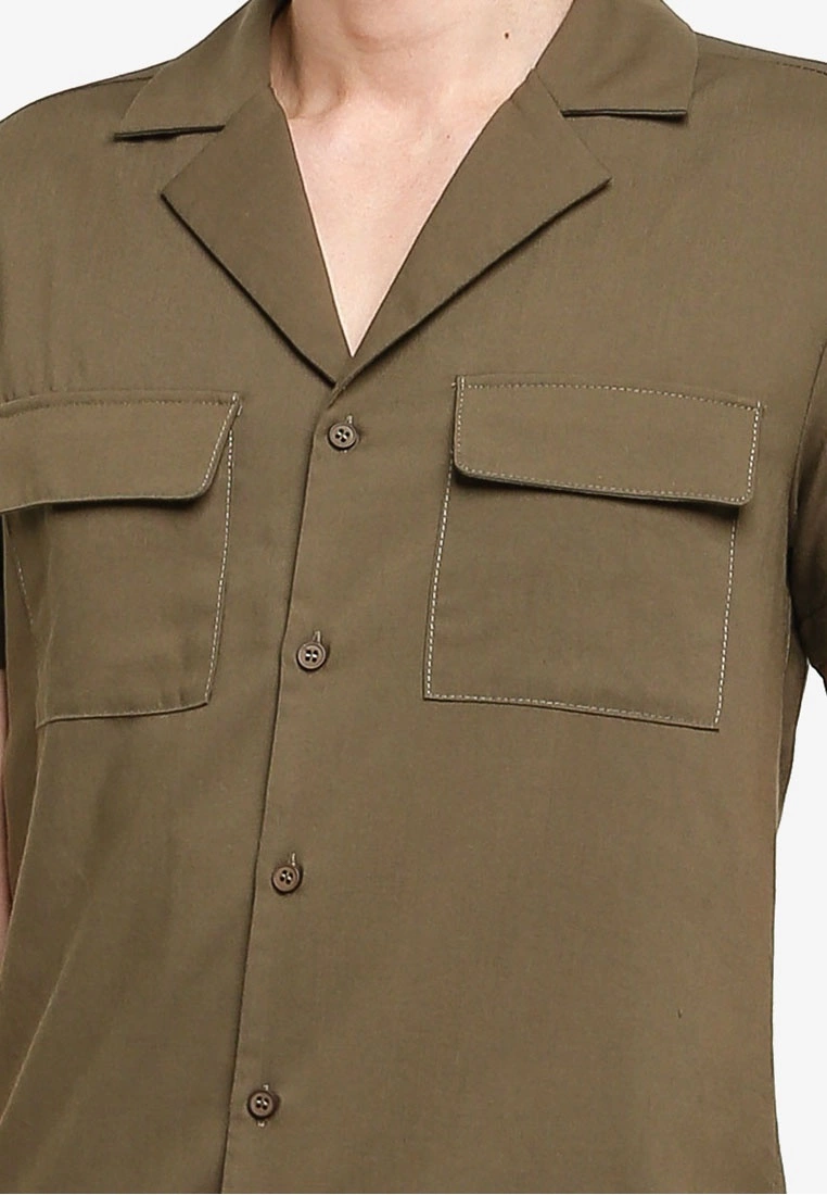 ZALORA BASICS Pocket Front Short Sleeve Shirt - Billede 3