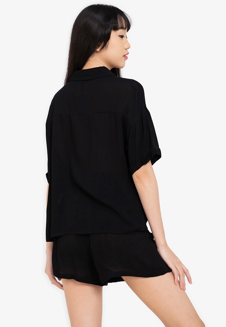 ZALORA BASICS Lounge Button Front Shirt - Billede 2
