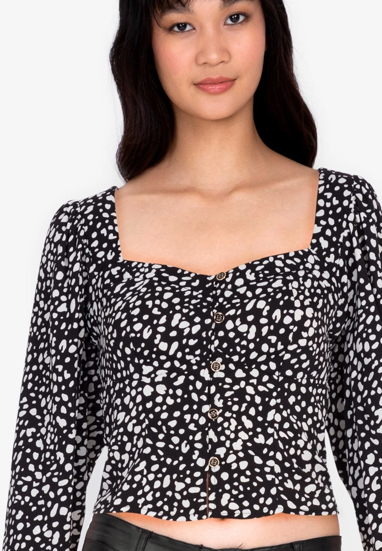 ZALORA BASICS Square Neck Long Sleeve Top - Billede 3