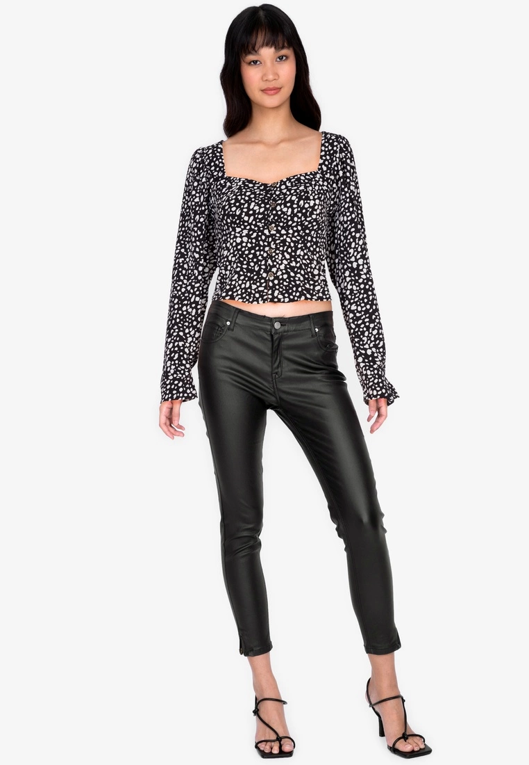 ZALORA BASICS Square Neck Long Sleeve Top - Billede 4