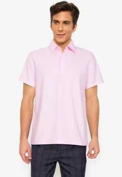 ZALORA BASICS Short Sleeve Polo Shirt