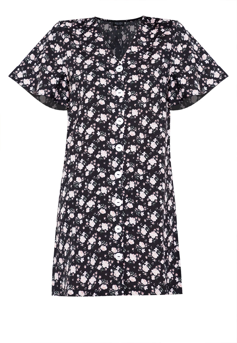 ZALORA BASICS Flare Sleeves Shift Dress - Billede 5