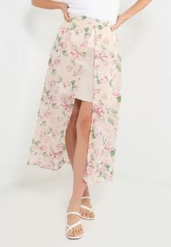 ZALORA BASICS Midi Skirt with Slit