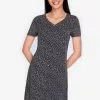 ZALORA BASICS Short Sleeve Shift Dress