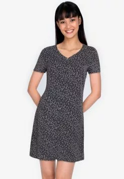 ZALORA BASICS Short Sleeve Shift Dress