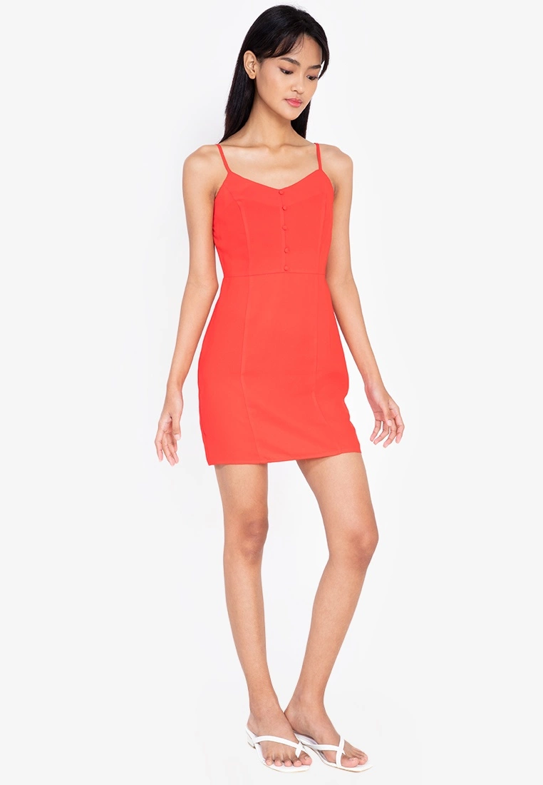 ZALORA BASICS Button Detail Mini Dress - Billede 8