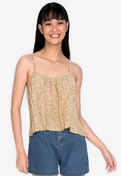 ZALORA BASICS Camisole Pleated Top