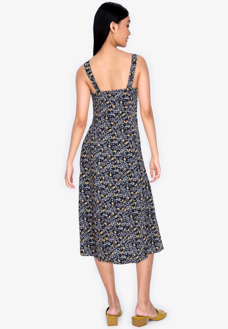 ZALORA BASICS Square Neck Midi Dress - Billede 2