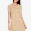 ZALORA BASICS Short Sleeve Shift Dress