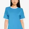 ZALORA BASICS Contrast Collar T-Shirt
