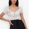 ZALORA BASICS Tie Front Top
