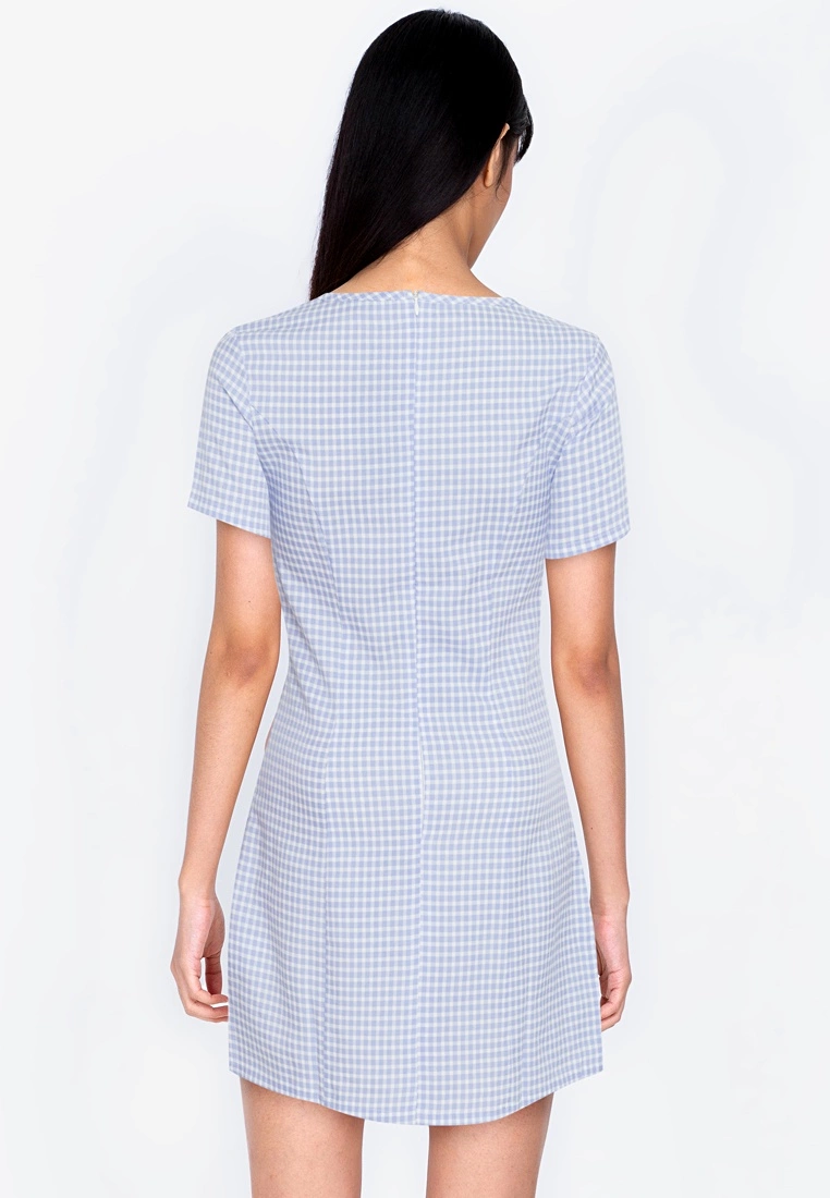ZALORA BASICS Split Hem Gingham Dress - Billede 2