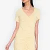 ZALORA BASICS Ruched Front Short Sleeve Dress