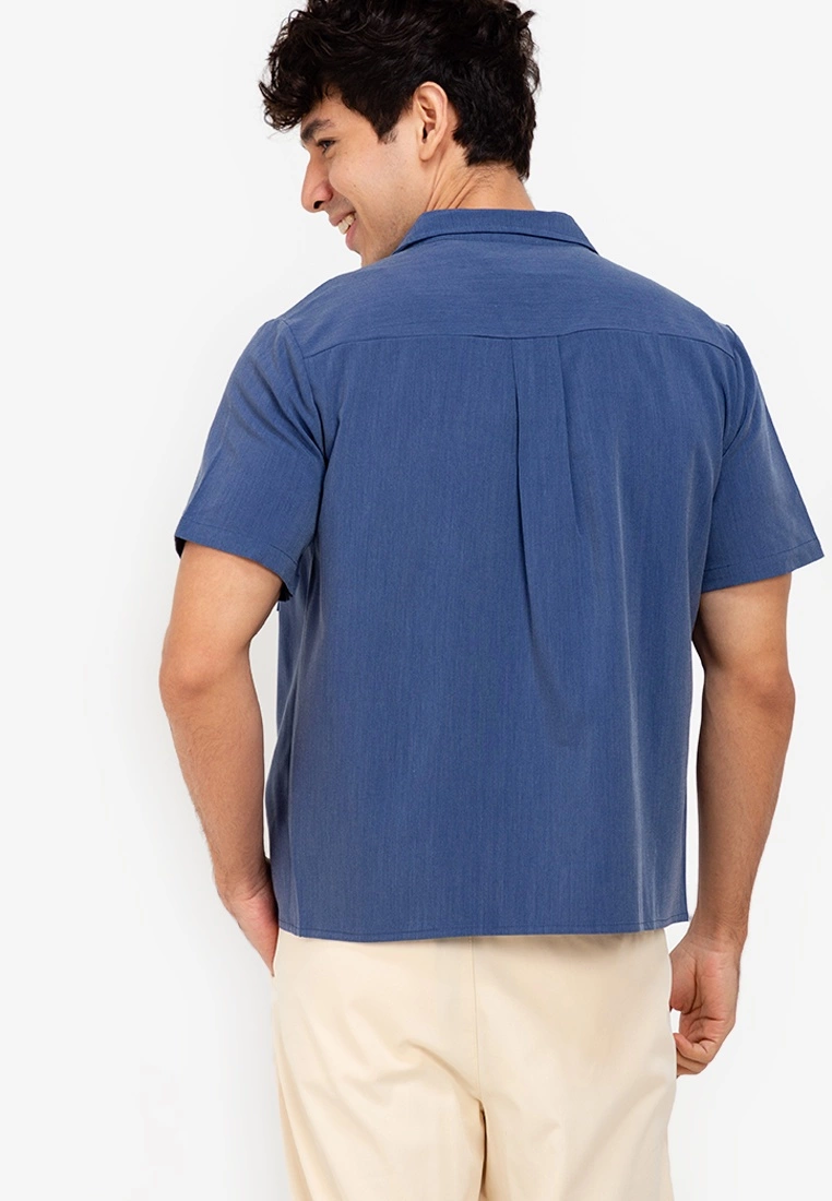 ZALORA BASICS Colour Block Pocket Denim Shirt - Billede 2